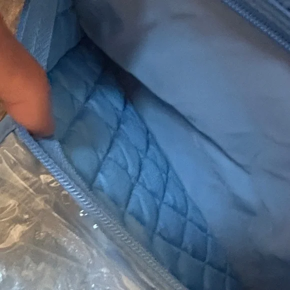 Vera Bradley Sky Blue Hanging Cosmetic Bag - Picture 8 of 12